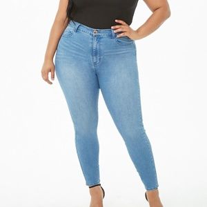 Plus Size High-Rise Skinny Jeans